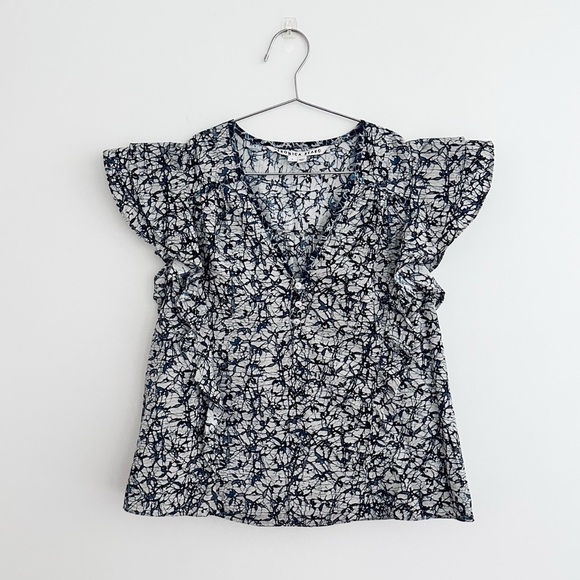 Veronica Beard Joi Batik Print Top - Picture 3 of 9